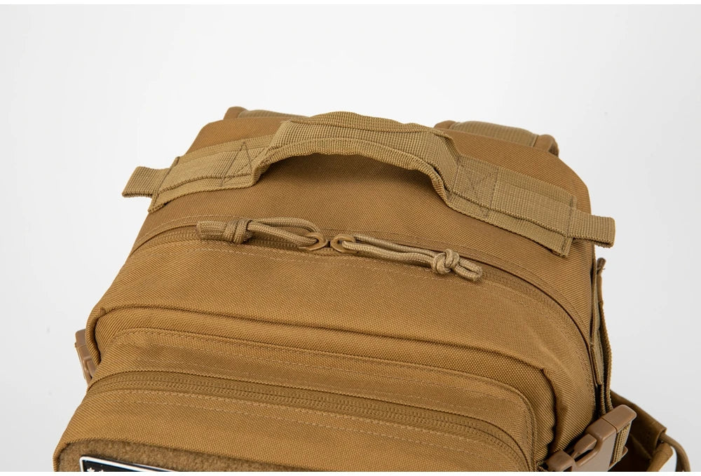 25L Tactical MOLLE Backpack with Bottle Holder