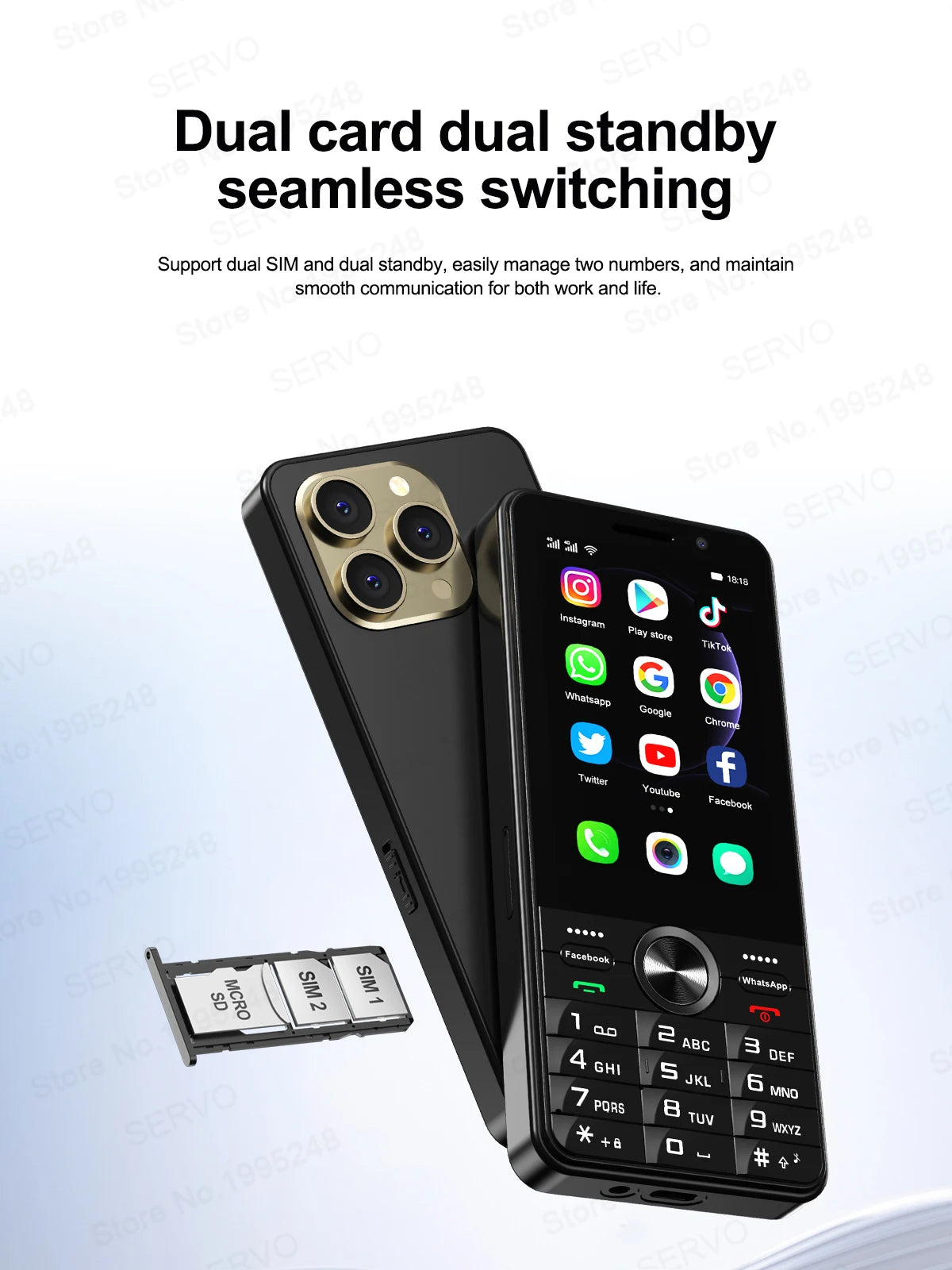 SERVO F24 PRO 4G Android Smartphone 3.5"