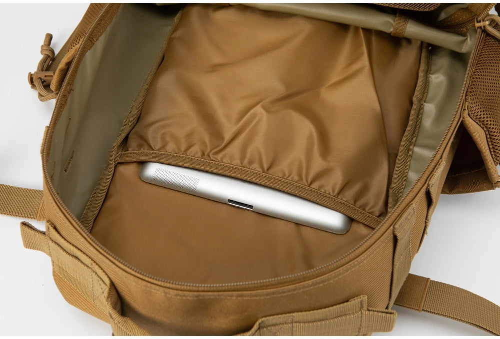 25L Tactical MOLLE Backpack with Bottle Holder