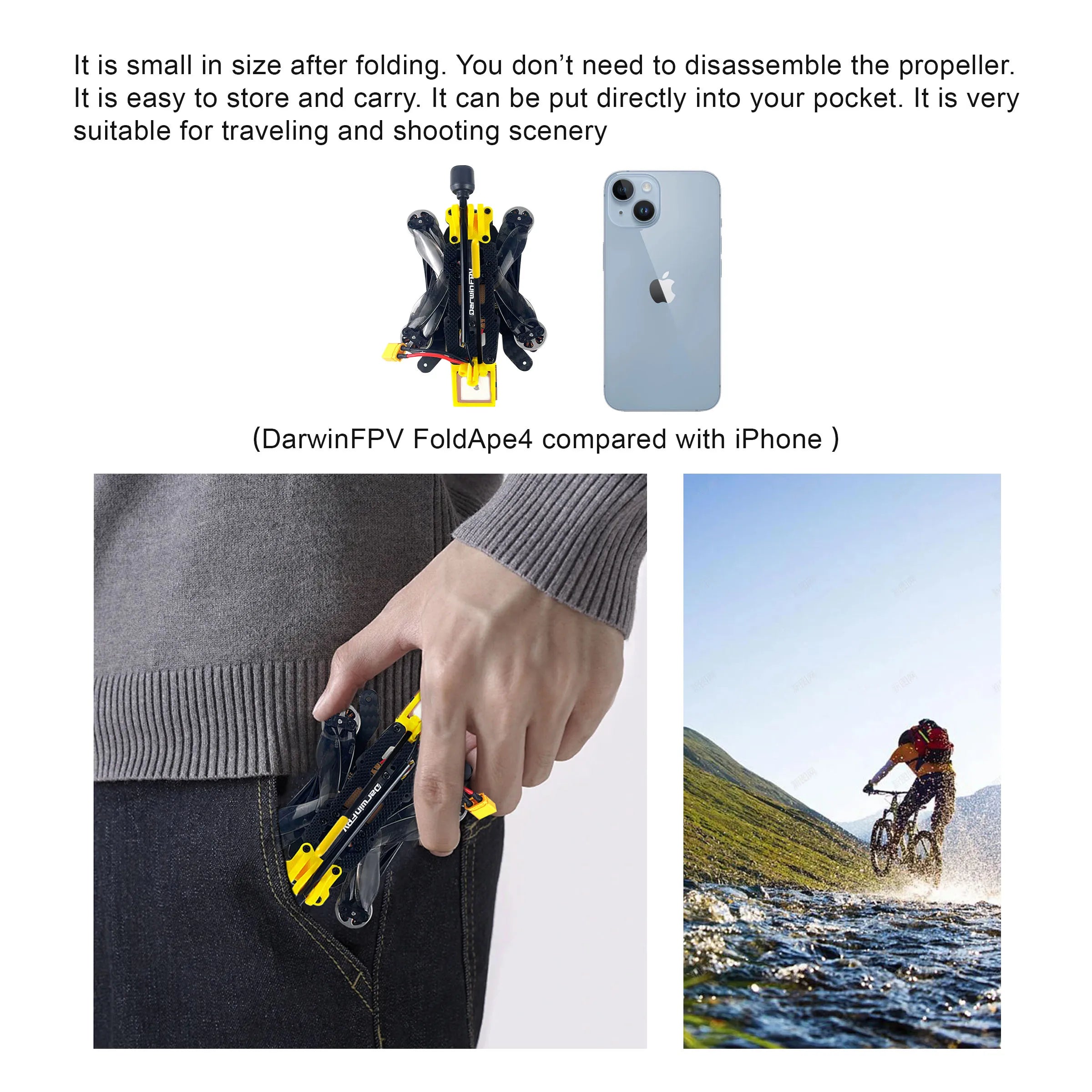 DarwinFPV FoldApe4 4-Inch Folding FPV Drone
