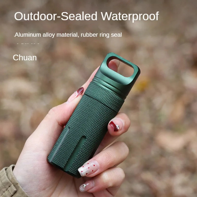Aluminum EDC Waterproof Survival Capsule
