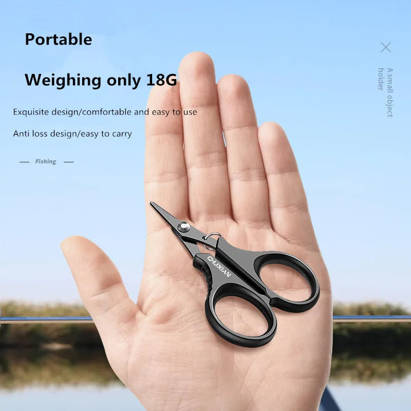 Titanium-Coated Fishing Scissors Pliers – Braided Line Cutter