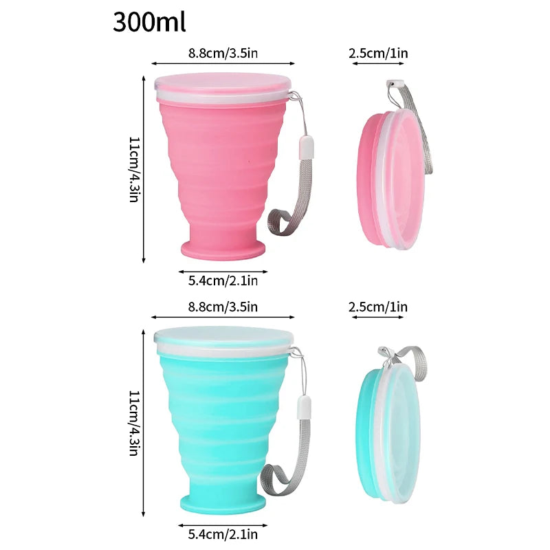 300ml Collapsible Silicone Camping Cup