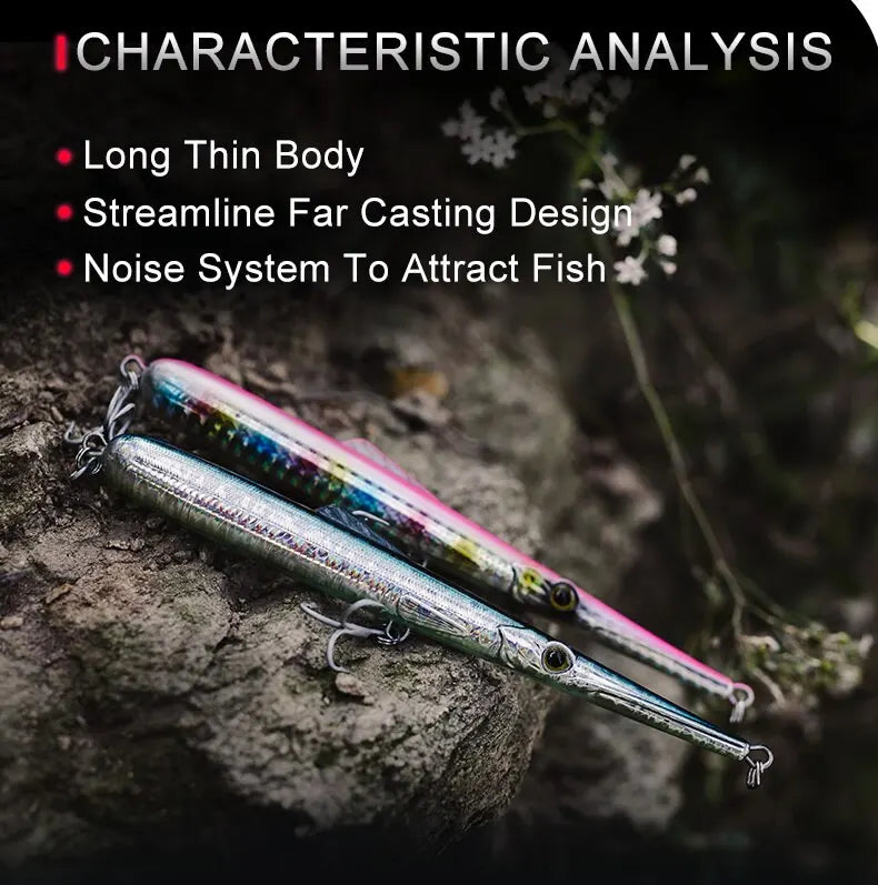 ingdom Fishing Lure – Sinking & Floating Pencil Hard Bait