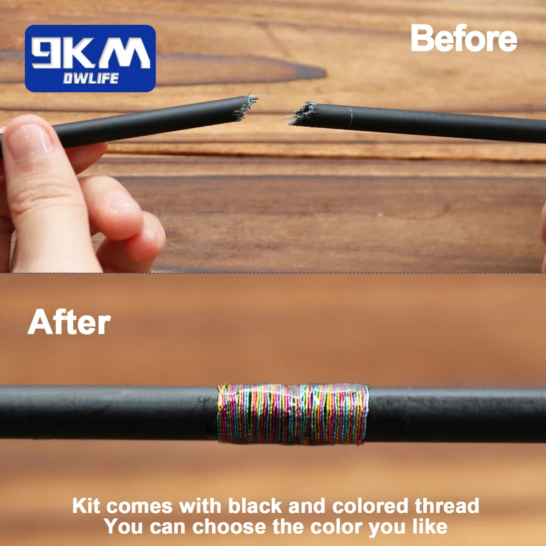 Fishing Rod Repair Kit with Epoxy & Carbon Fiber Sticks