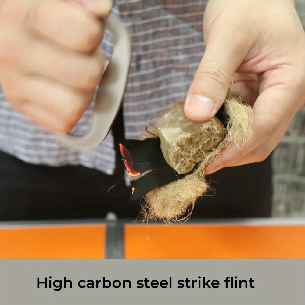 High Carbon Steel Flint Fire Starter Tool