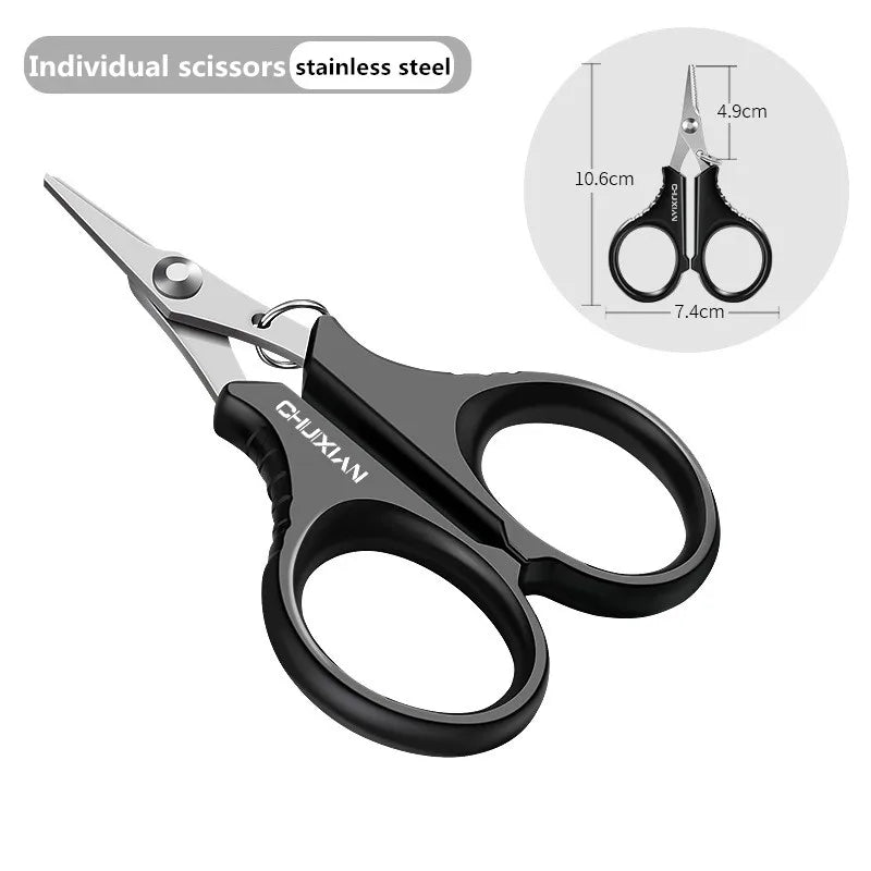 Titanium-Coated Fishing Scissors Pliers – Braided Line Cutter