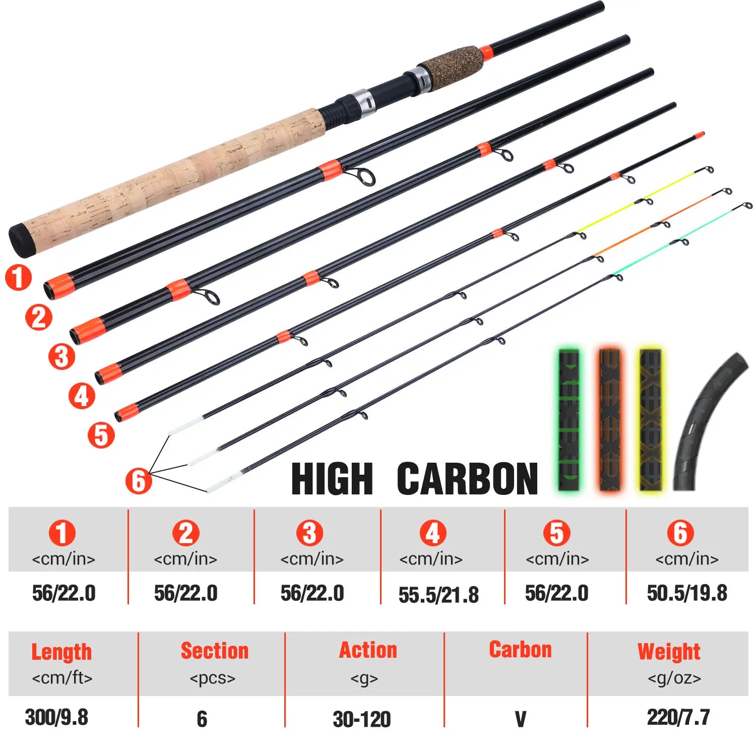 Sougayilang 3M Carbon Feeder Fishing Rod