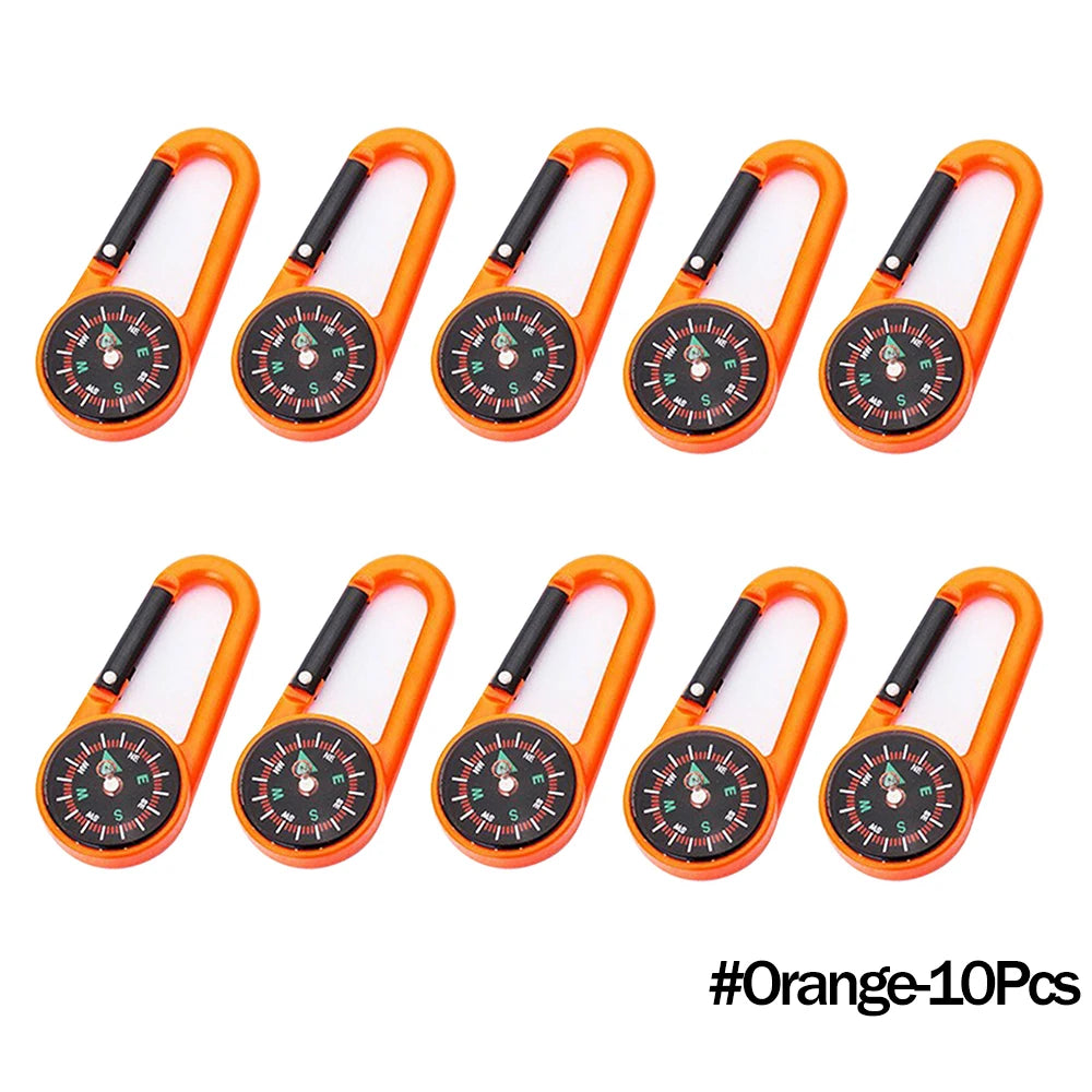 Mini Compass Carabiner Keychain