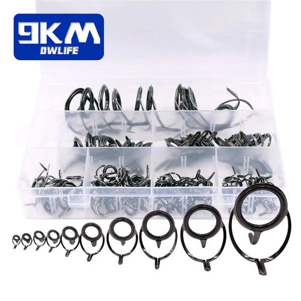 Fishing Rod Guide Repair Kit – 9~200Pcs Stainless Steel with Ceramic Rings