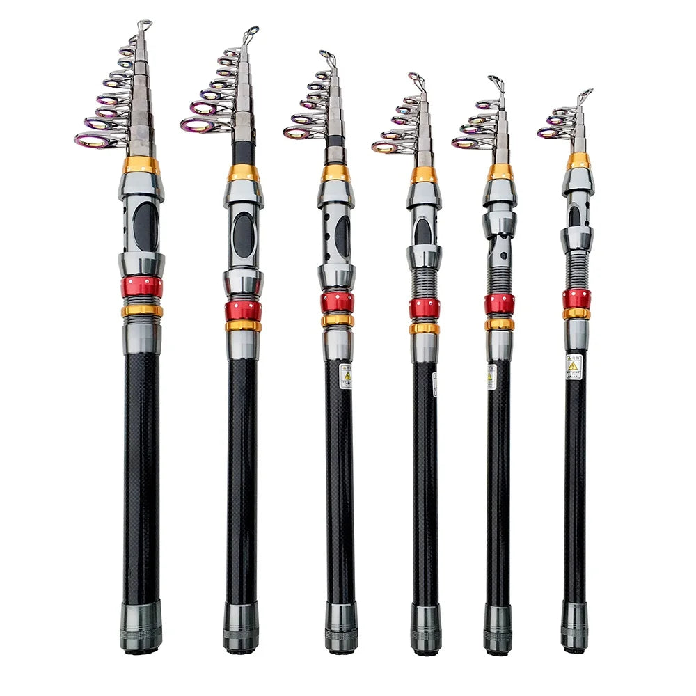 Carbon Fiber Telescopic Fishing Rod & Reel Combo