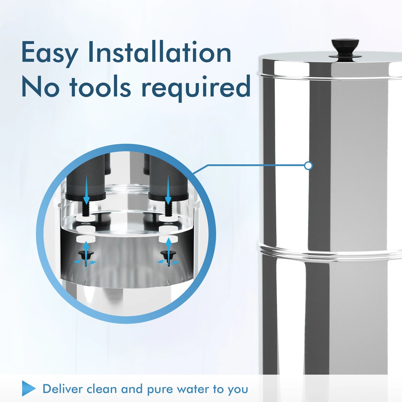 Gravity Water Filter System – Portable Filtration Bucket