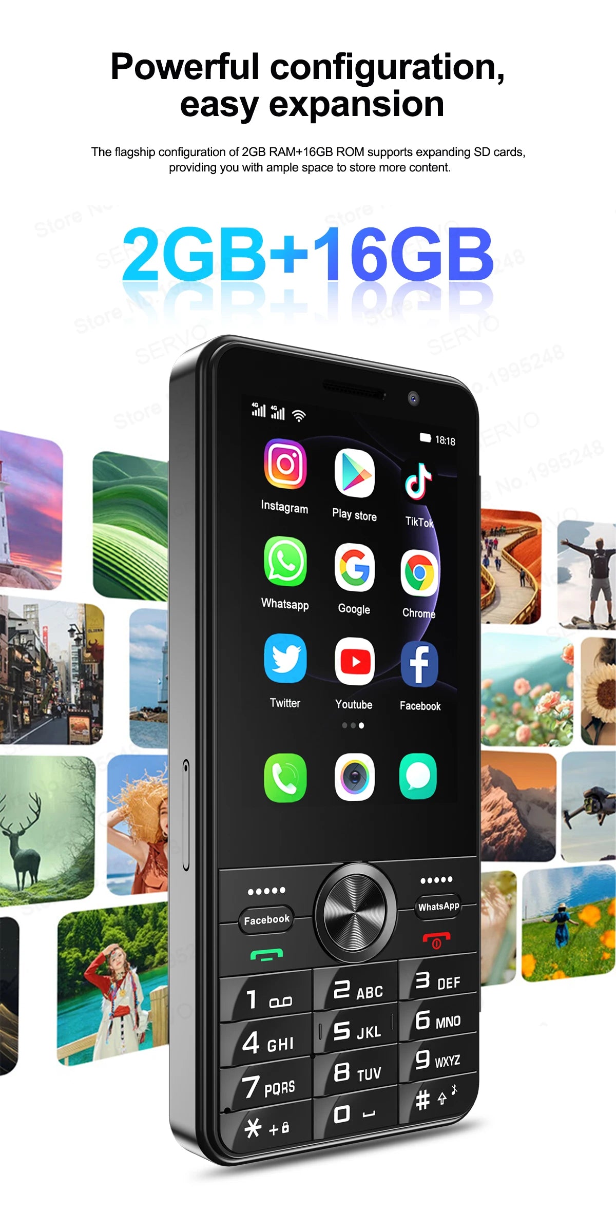 SERVO F24 PRO 4G Android Smartphone 3.5"