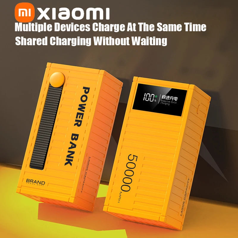 50000mAh Portable Power Bank – 120W Fast Charging, 6 Ports