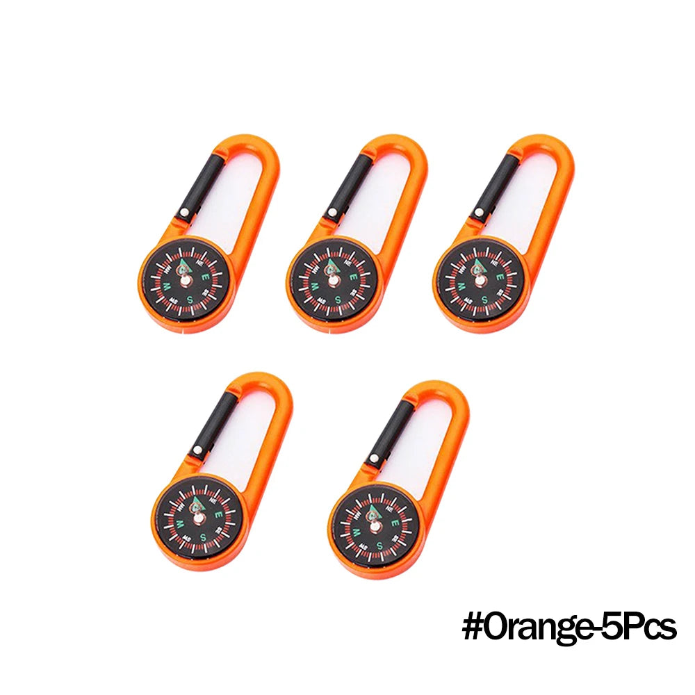 Mini Compass Carabiner Keychain