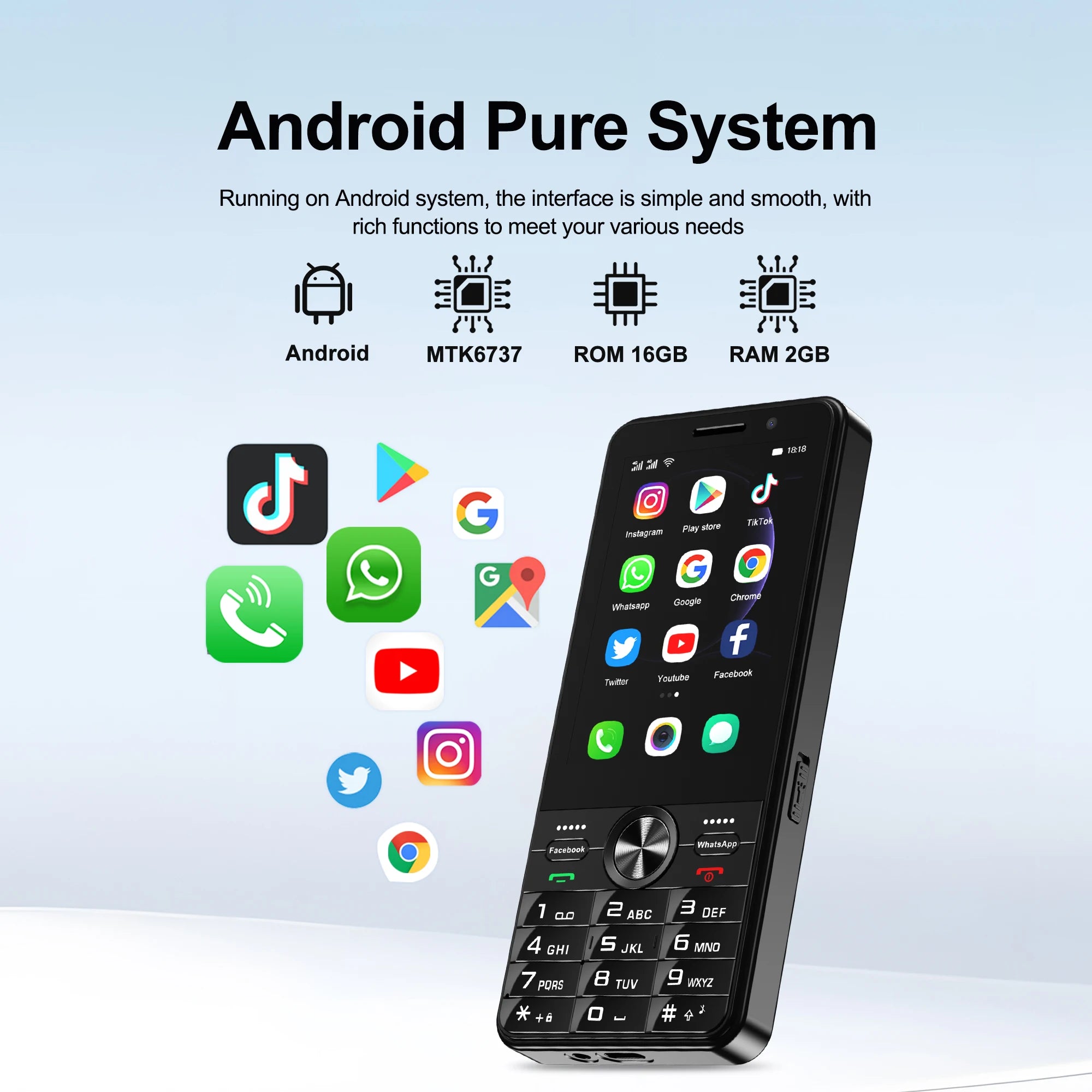 SERVO F24 PRO 4G Android Smartphone 3.5"