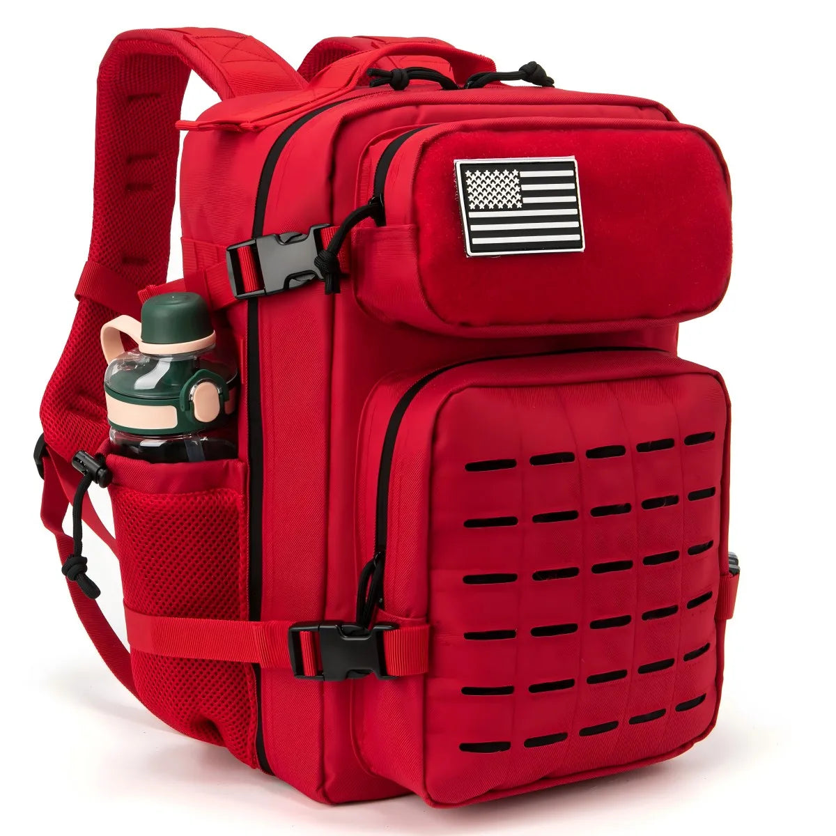 25L Tactical MOLLE Backpack with Bottle Holder