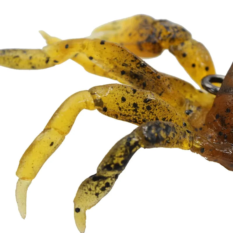 3D Soft Crab Fishing Bait 10cm 34g with Hook