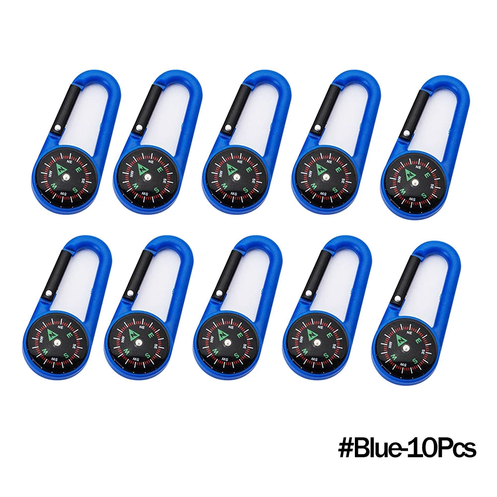 Mini Compass Carabiner Keychain