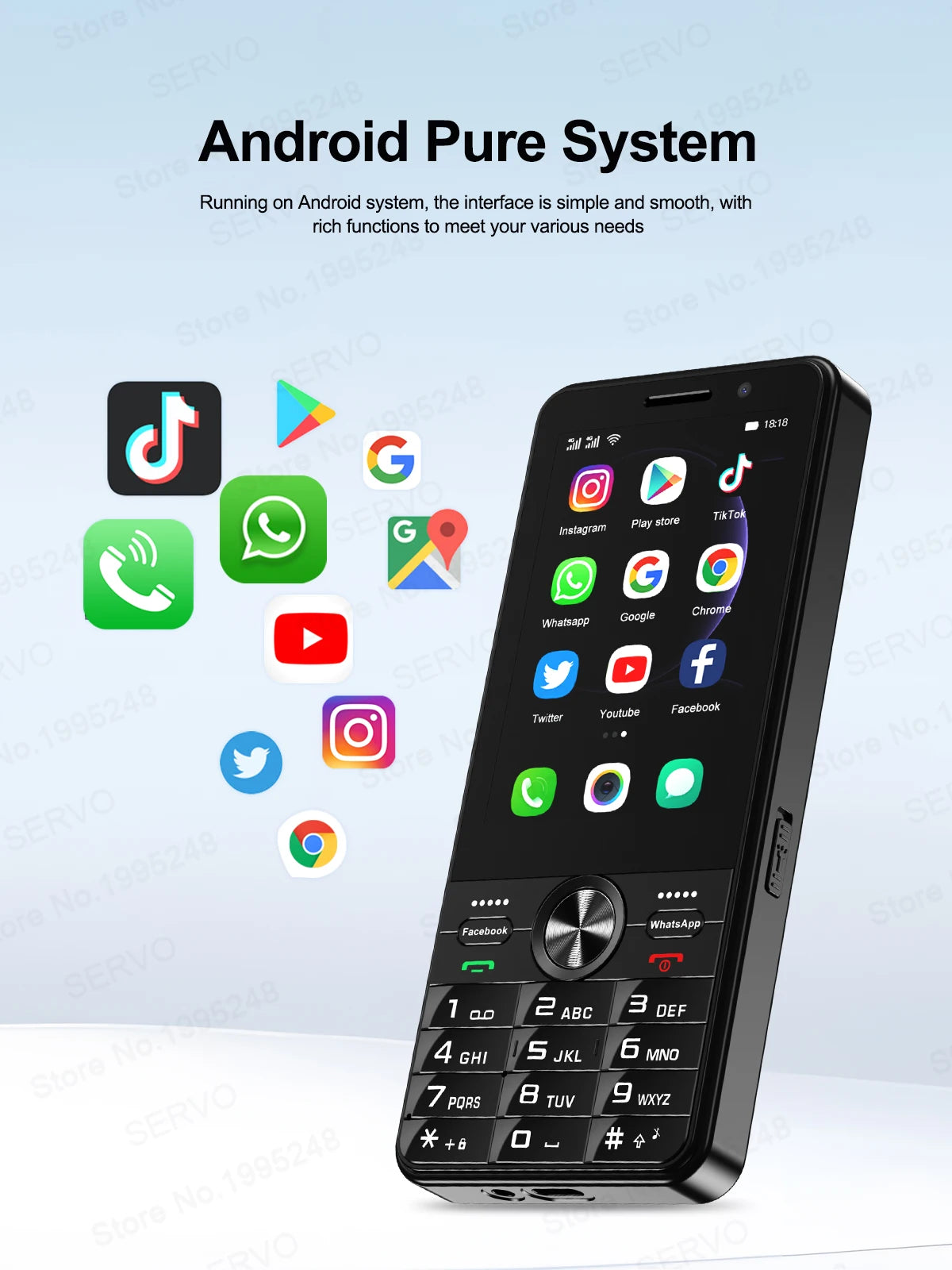 SERVO F24 PRO 4G Android Smartphone 3.5"
