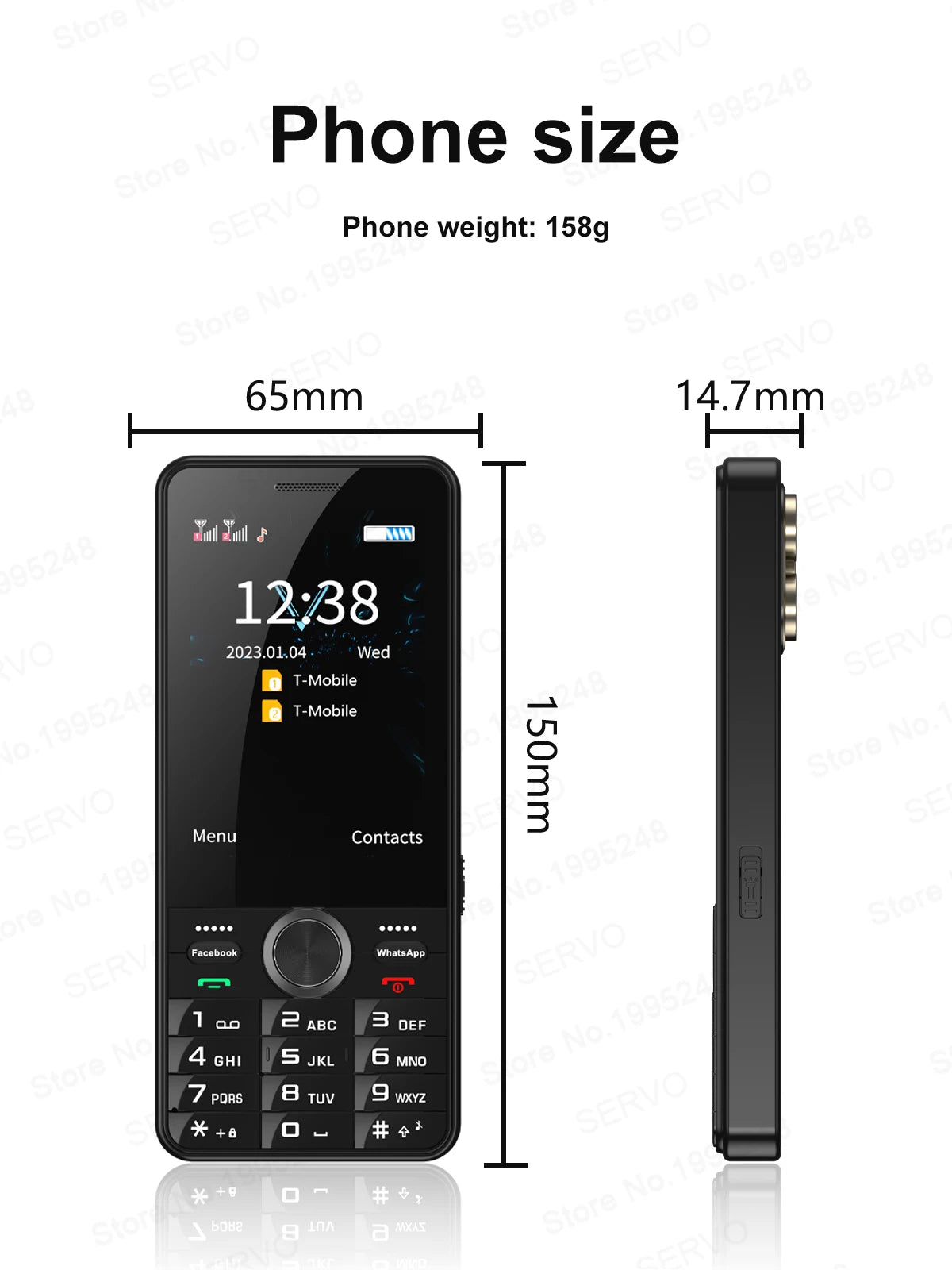 SERVO F24 PRO 4G Android Smartphone 3.5"