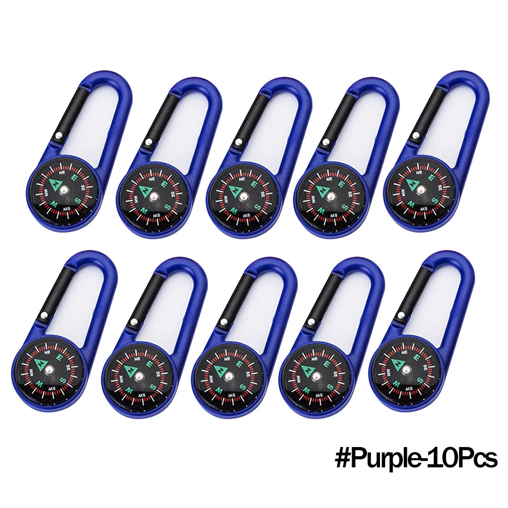 Mini Compass Carabiner Keychain