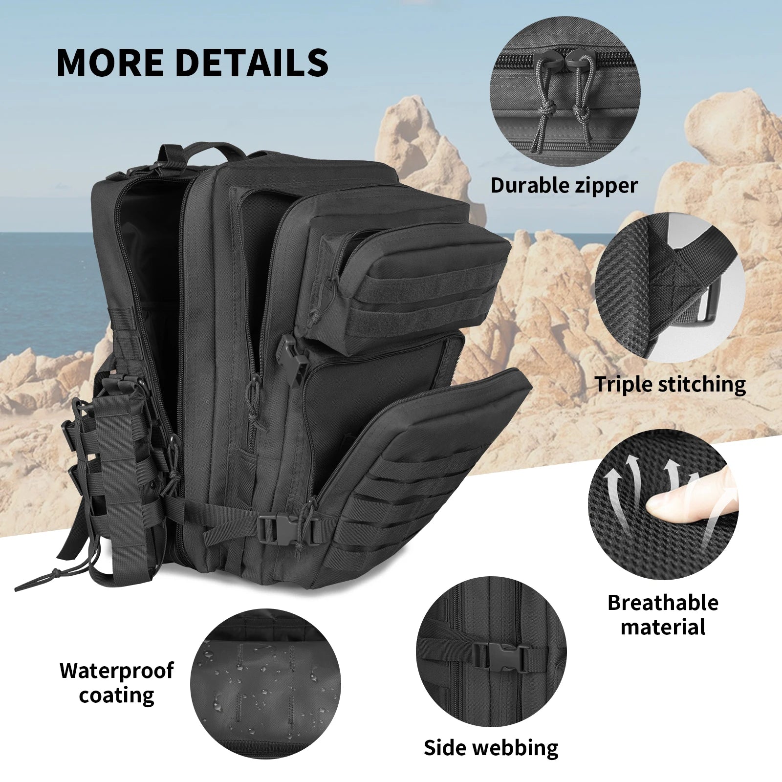 30L/45L Tactical Hiking Hunting Backpack