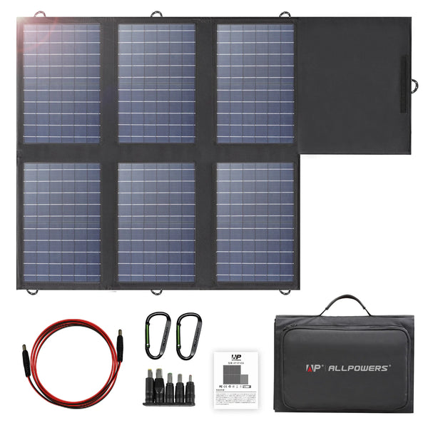 ALLPOWERS 60W Foldable Solar Panel Charger – DC & USB