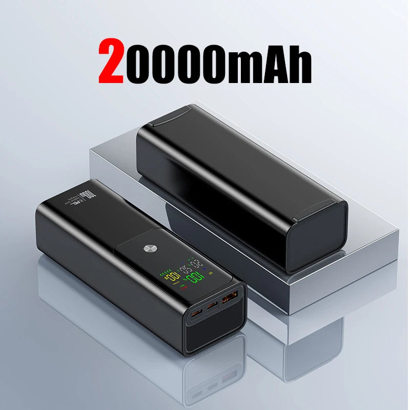 50000mAh Color Screen Power Bank – PD 100W Bidirectional Fast Charging