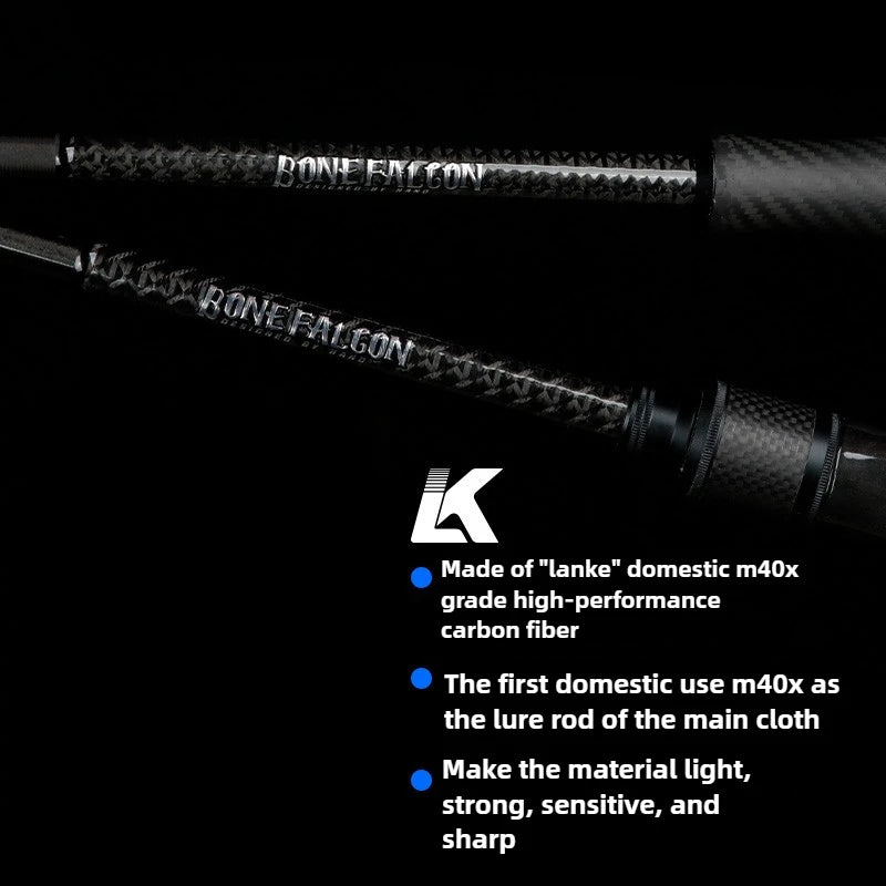 HANO FUJI Ultralight Carbon Lure Fishing Rod