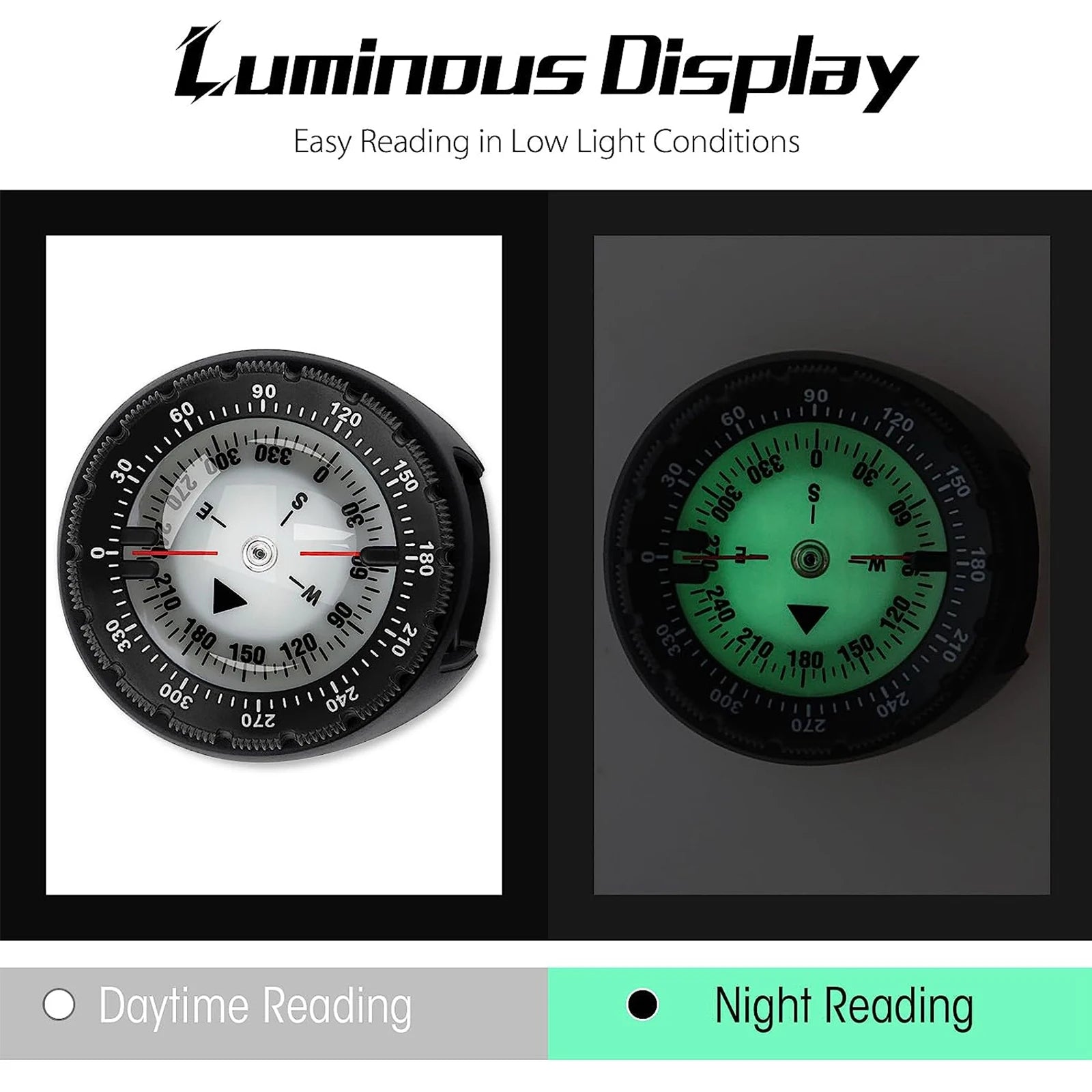 Digital Underwater Diving Compass – 50m Waterproof Scuba Navigator