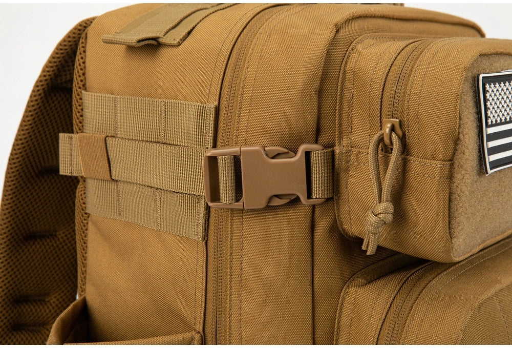 25L Tactical MOLLE Backpack with Bottle Holder