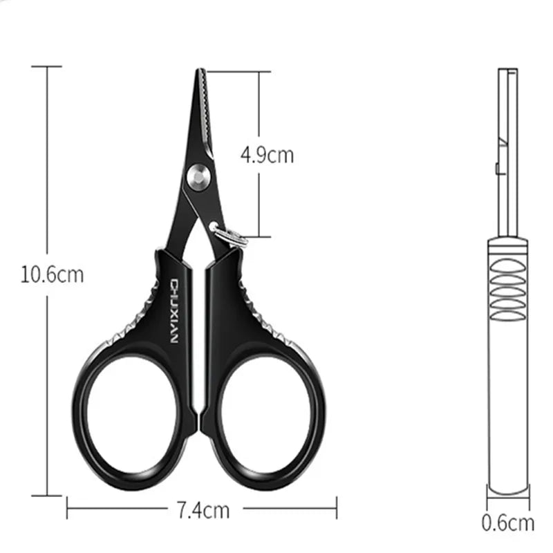 Titanium-Coated Fishing Scissors Pliers – Braided Line Cutter