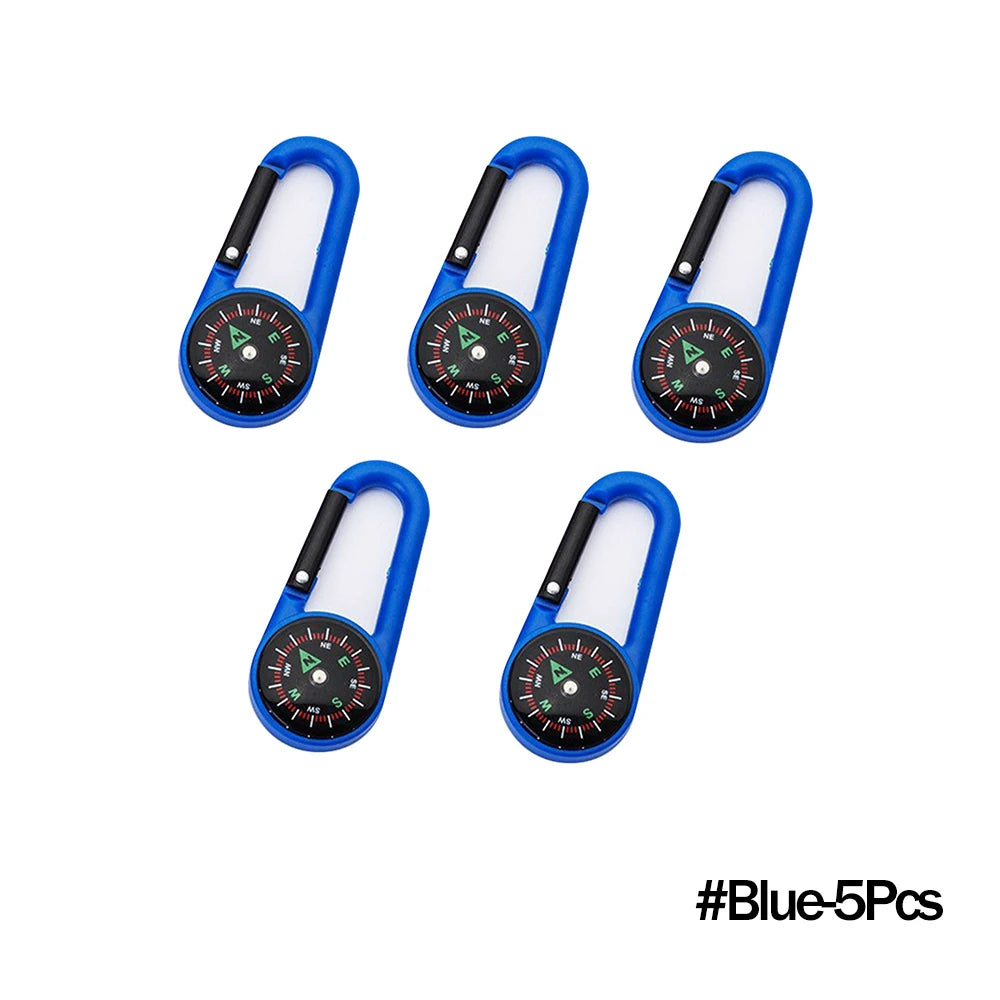 Mini Compass Carabiner Keychain