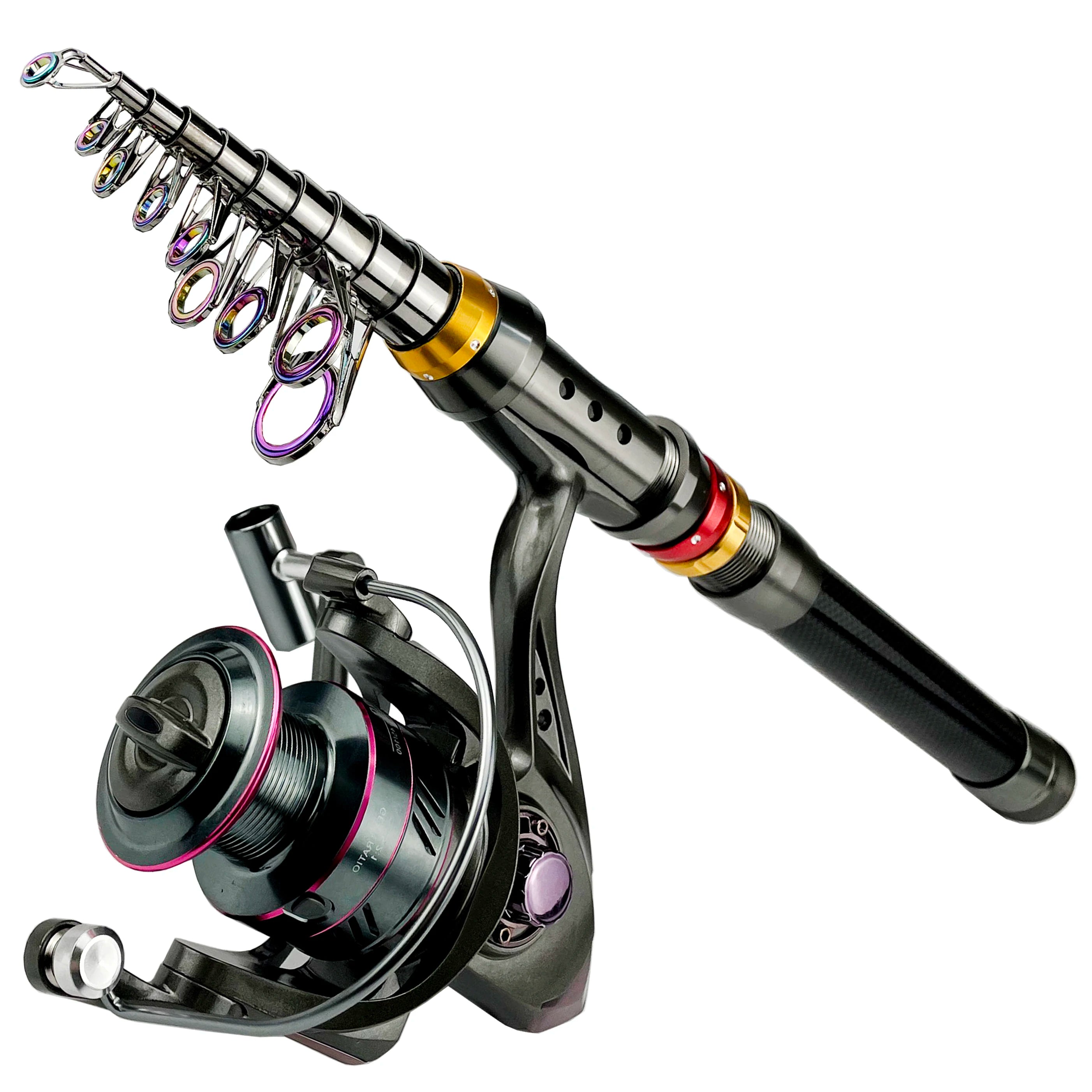 Carbon Fiber Telescopic Fishing Rod & Reel Combo