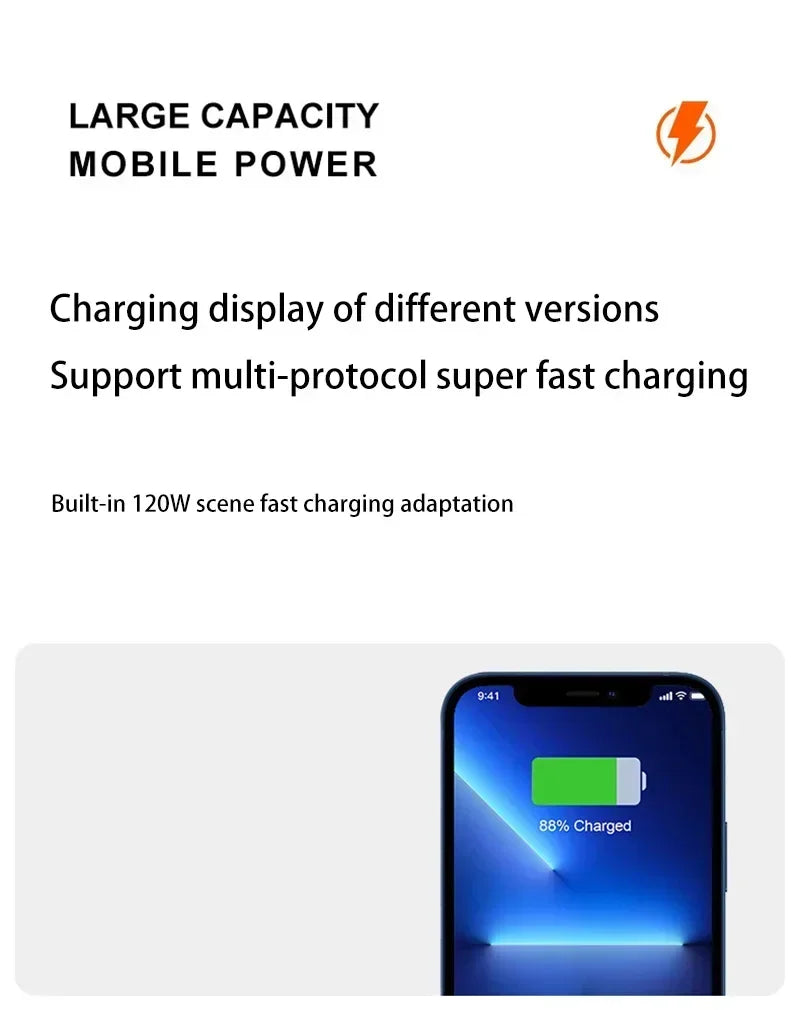 VIVO 200000mAh 120W Fast Charging Power Bank