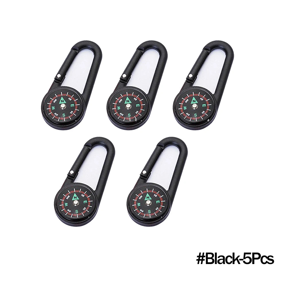 Mini Compass Carabiner Keychain