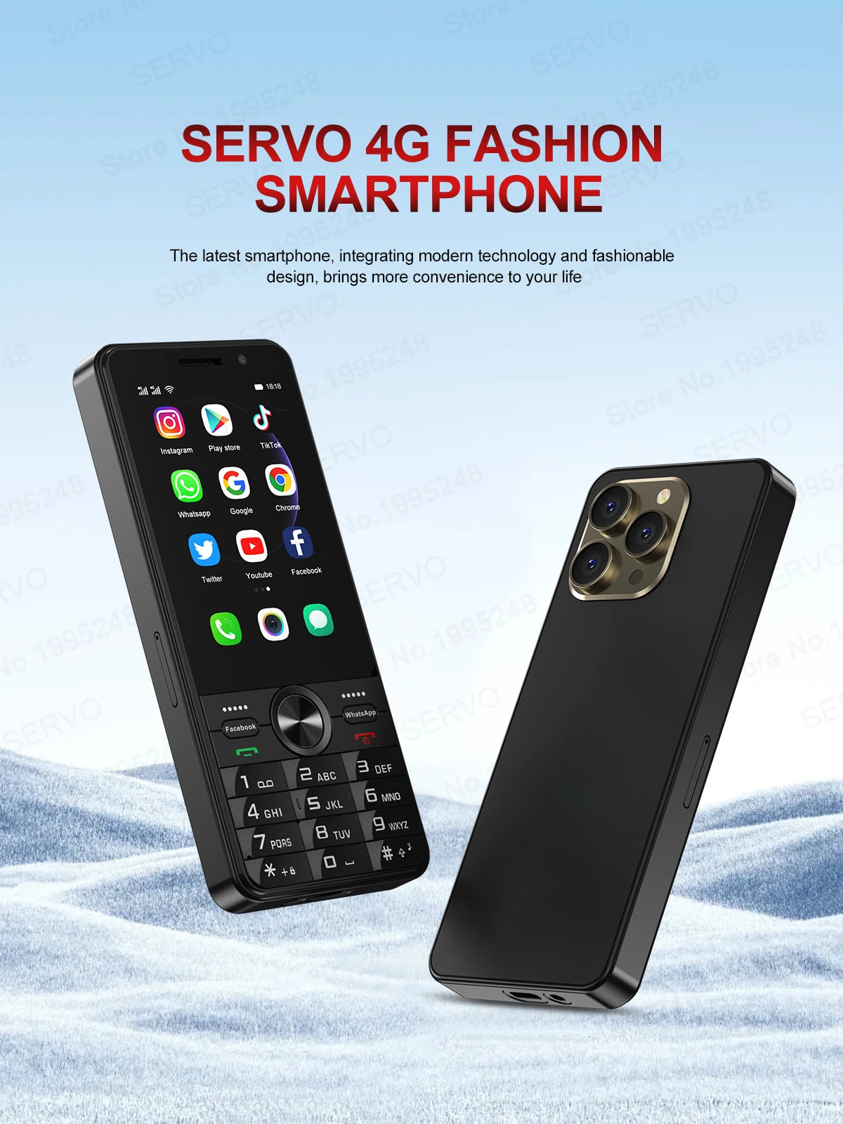 SERVO F24 PRO 4G Android Smartphone 3.5"