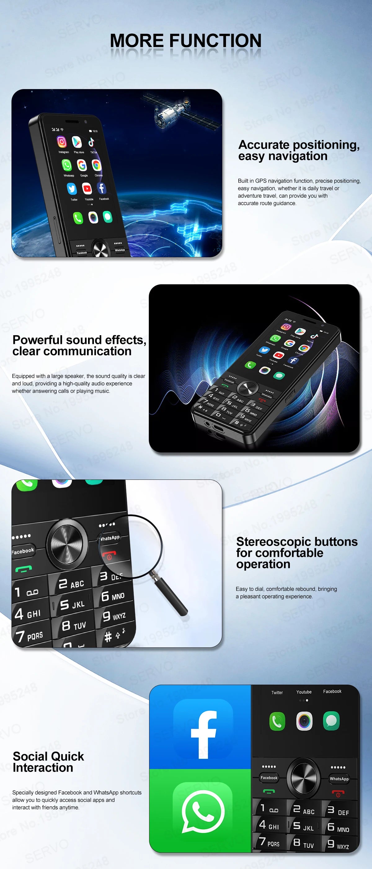 SERVO F24 PRO 4G Android Smartphone 3.5"