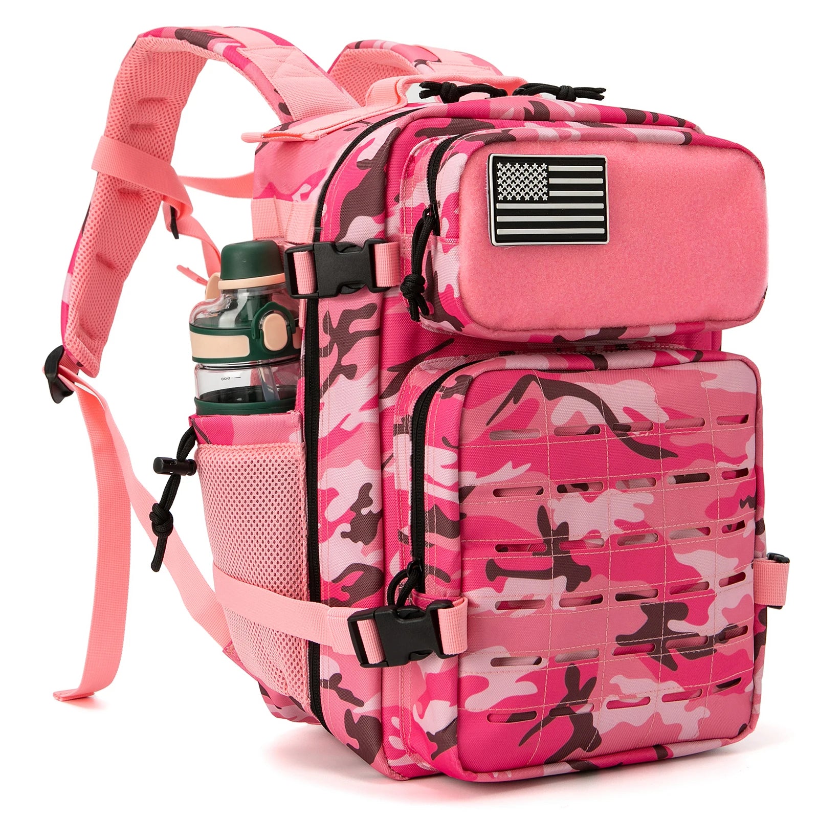 25L Tactical MOLLE Backpack with Bottle Holder