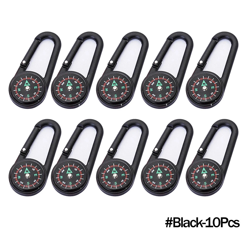 Mini Compass Carabiner Keychain