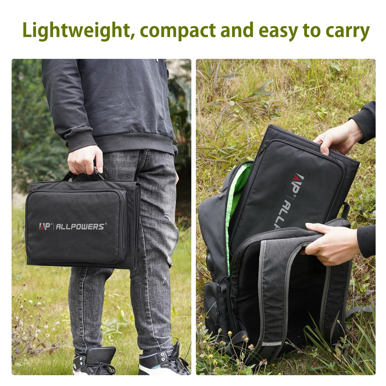 ALLPOWERS 60W Foldable Solar Panel Charger – DC & USB