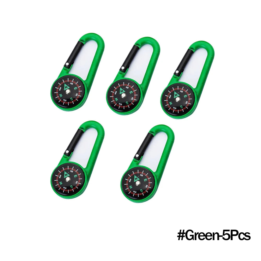 Mini Compass Carabiner Keychain