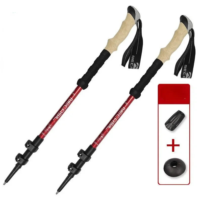 2PCS Trekking Poles – Ultralight Adjustable Hiking Sticks with Quick Lock