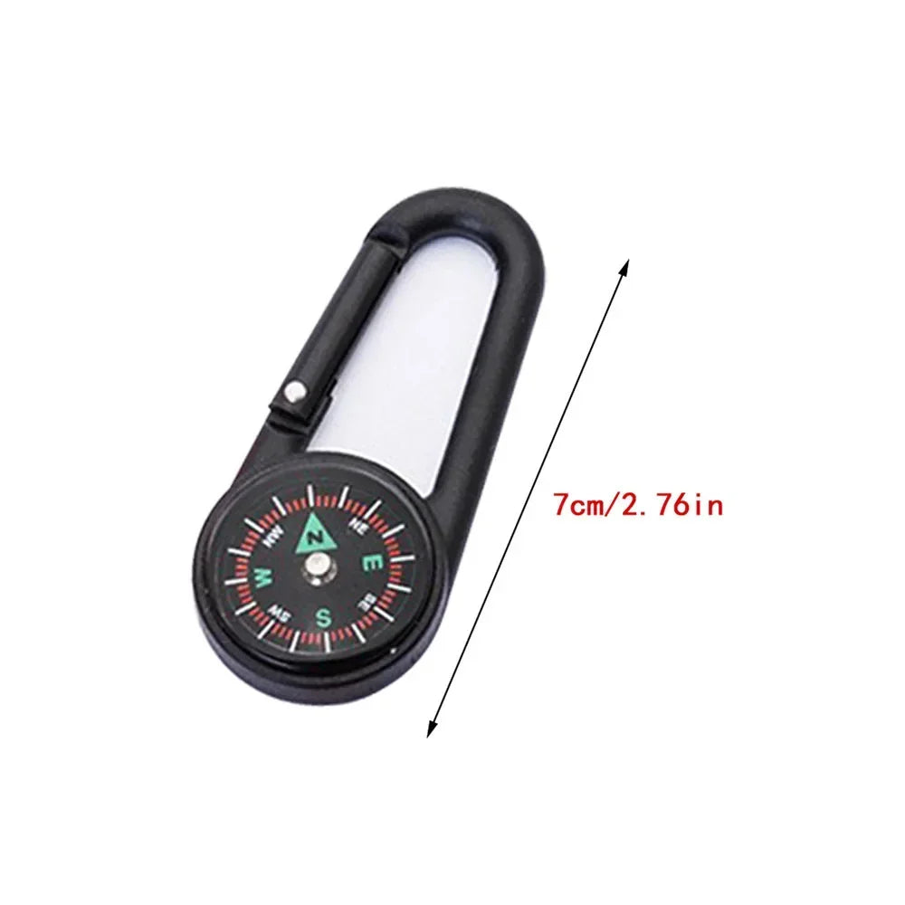 Mini Compass Carabiner Keychain