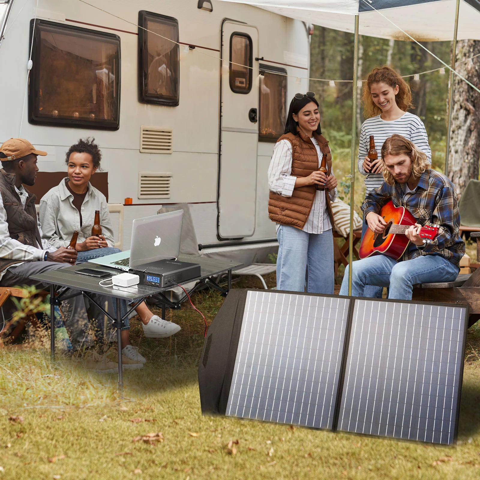 ALLPOWERS 154Wh Solar Power Bank – 41600mAh Portable Generator