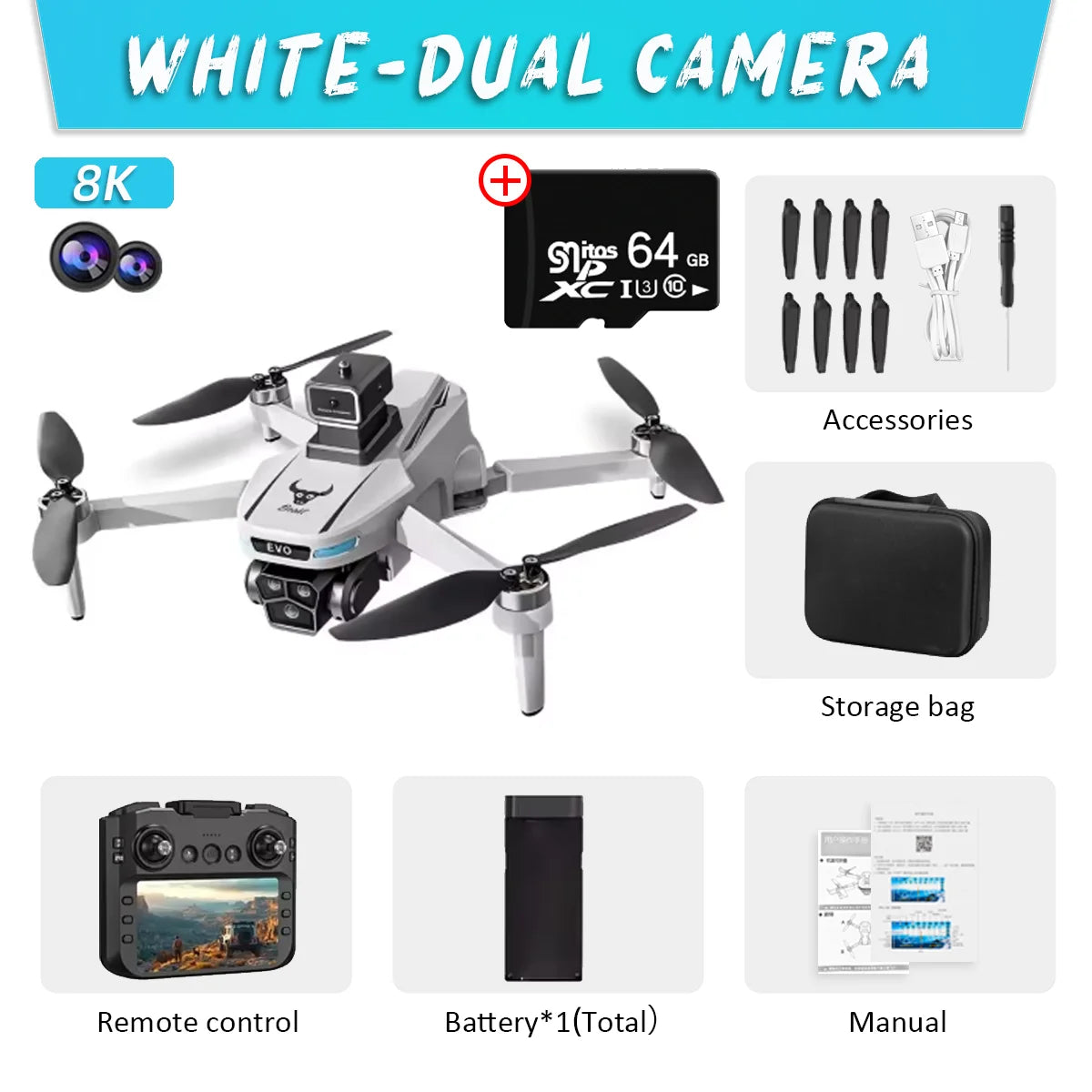 SG901 MAX GPS Drone – 8K Camera, Obstacle Avoidance
