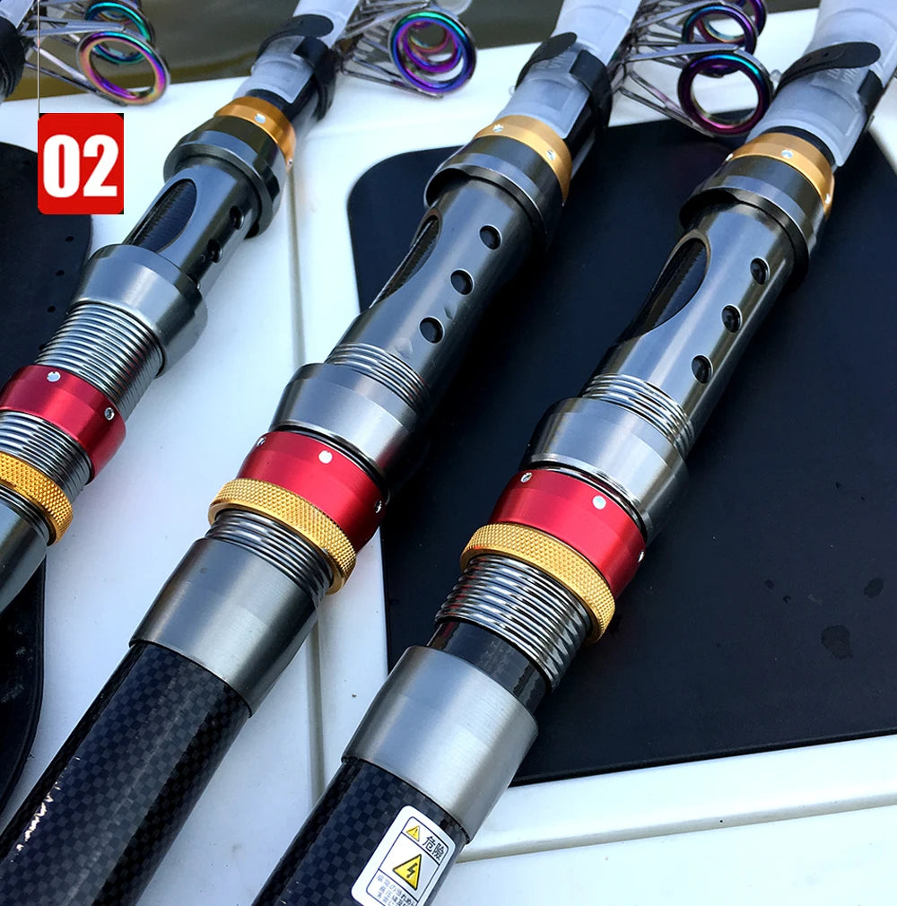 Carbon Fiber Telescopic Fishing Rod & Reel Combo