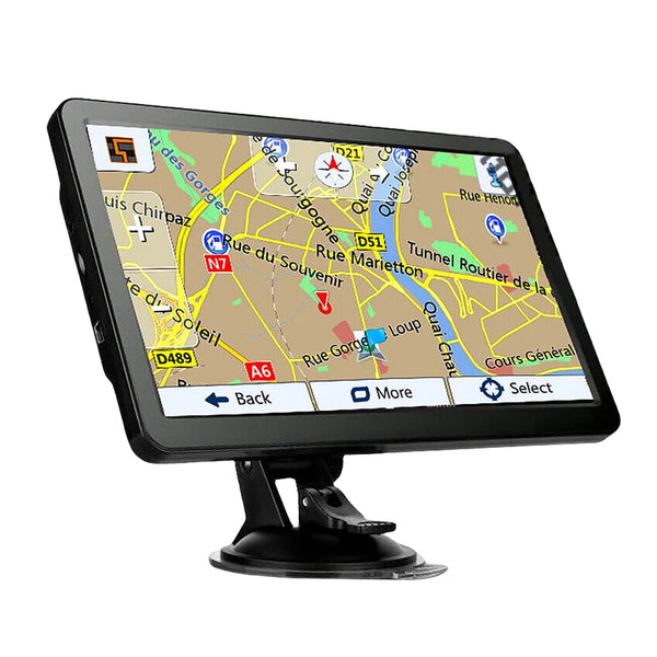 7-inch HD Car GPS Navigator – FM Transmitter with Australia, North America & Europe Maps