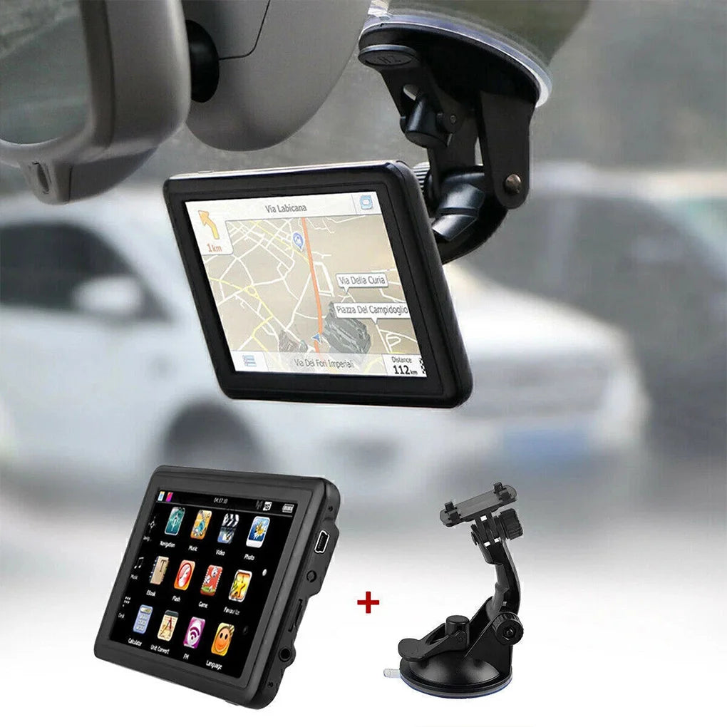 5-inch HD Car GPS Navigator – Europe Maps with USB Charger & FM Transmitter